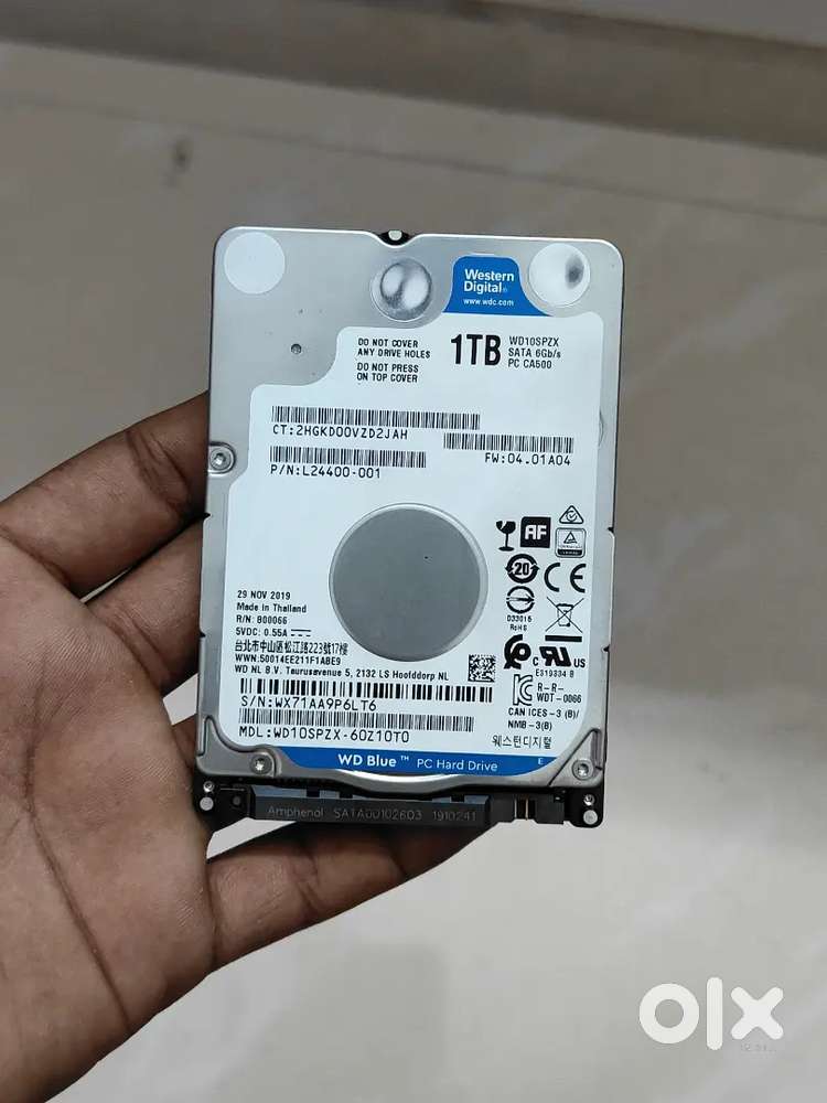 Western Digital 1tb hardisk along with external USB connector