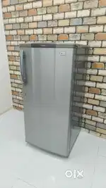 LG 190 litres capacity 5 star rating silver colour used fridge
