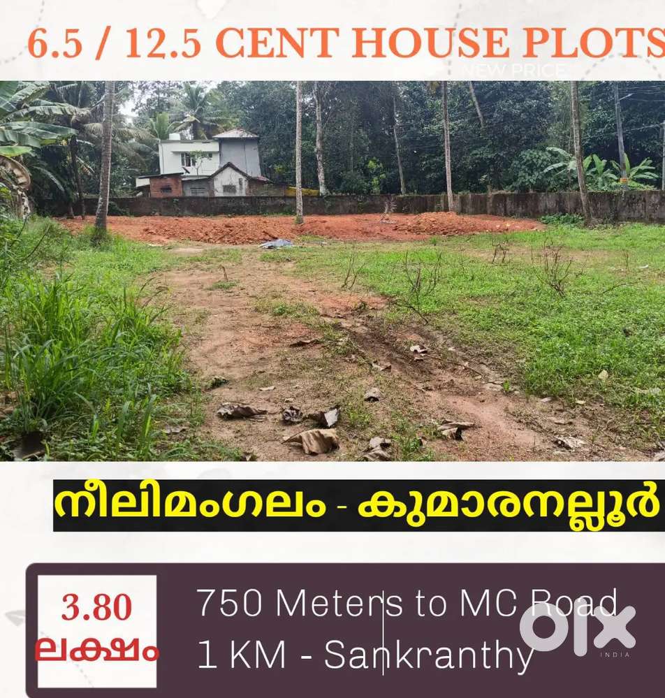 HOUSE PLOTS FOR SALE NEAR NEELIMANGALAM- KOTTAYAM
