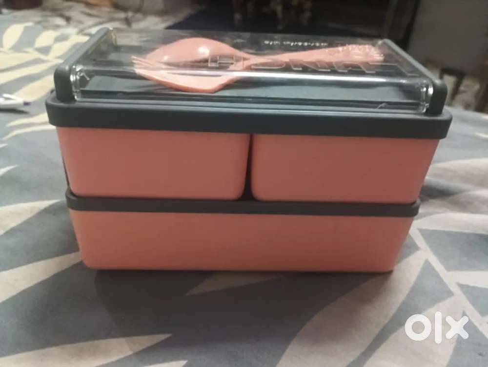 Pink  colour beautiful lunch box