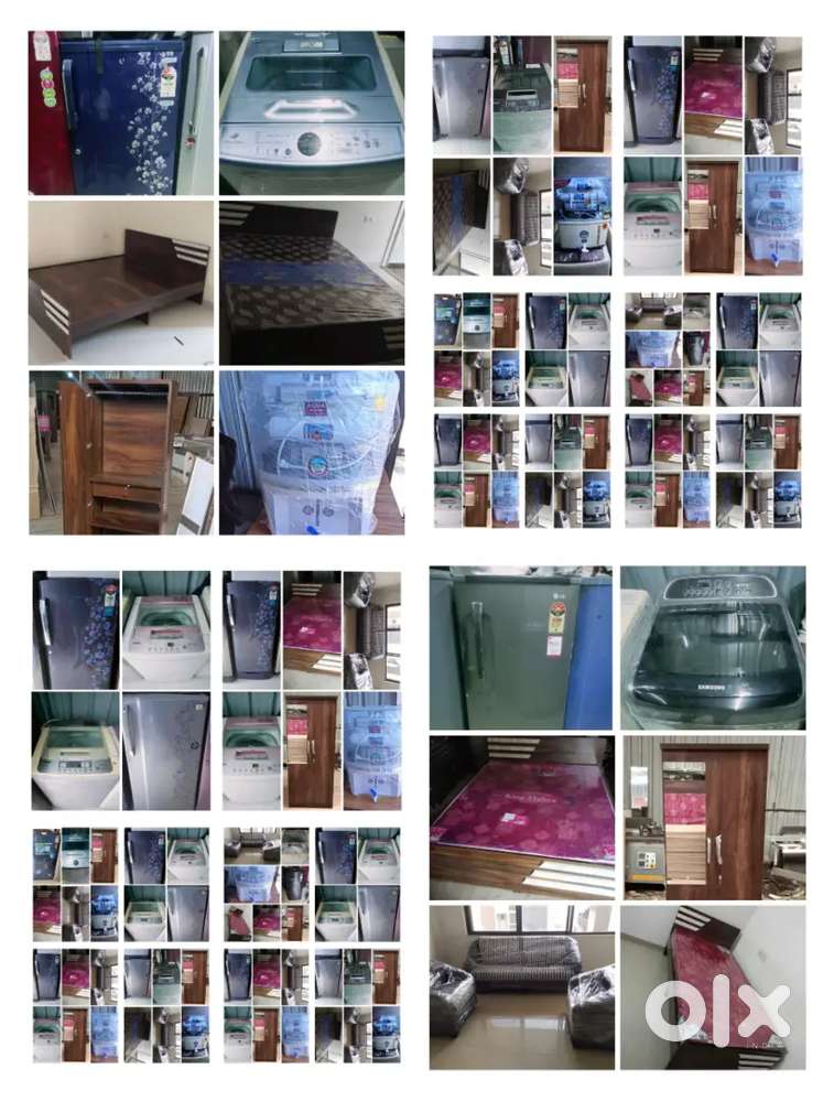 Moriyan rental services Fridge on washing machine all furniture rental