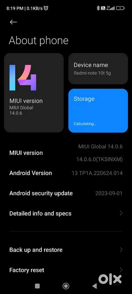 Redmi note 10t 5g
