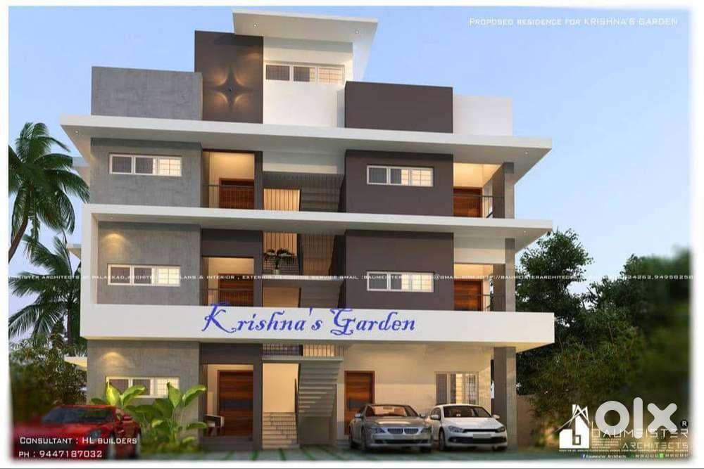New 2 bhk flat for rent in kanjikode , palakkad