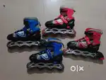 2 skates red and black colour in good condition & in very cheap price