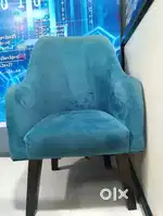 style velvet armchair
