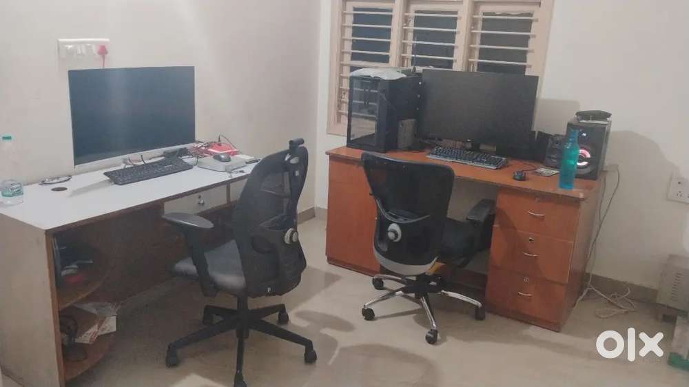 Computer table with office chair