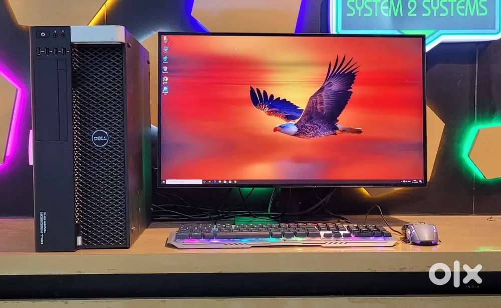 Dell xeon workstation/ 16 gb ram /256 gb nvme/1 tb storage/27 monitor