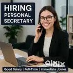 Full time female personal Secretary wanted