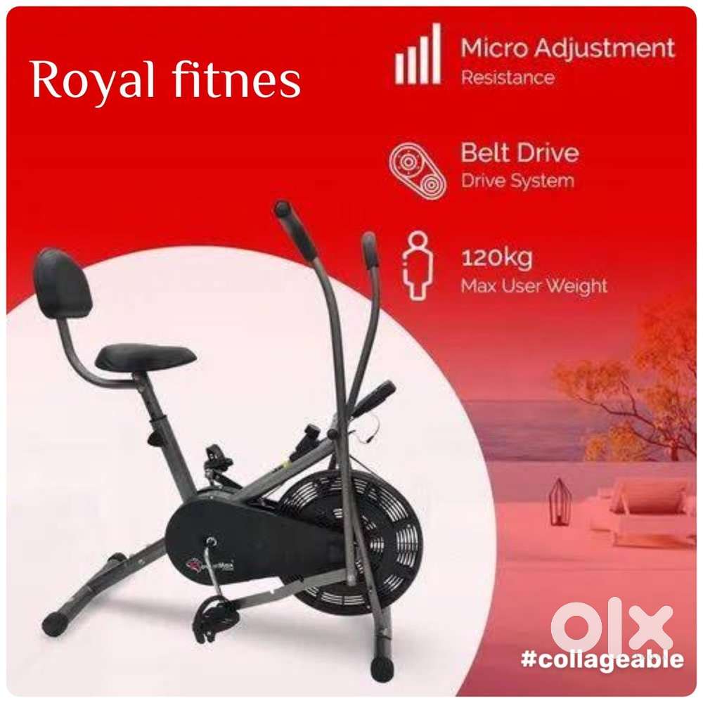 All gym equipment exercise cycle and treadmill