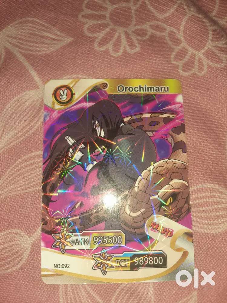 Best Naruto Orochimaru Card I bought it for 500 and sell for 100