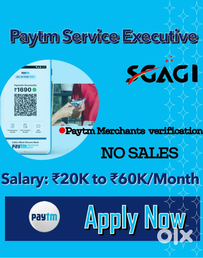 PAYTM SERVICE EXECUTIVE-(NO SALES)