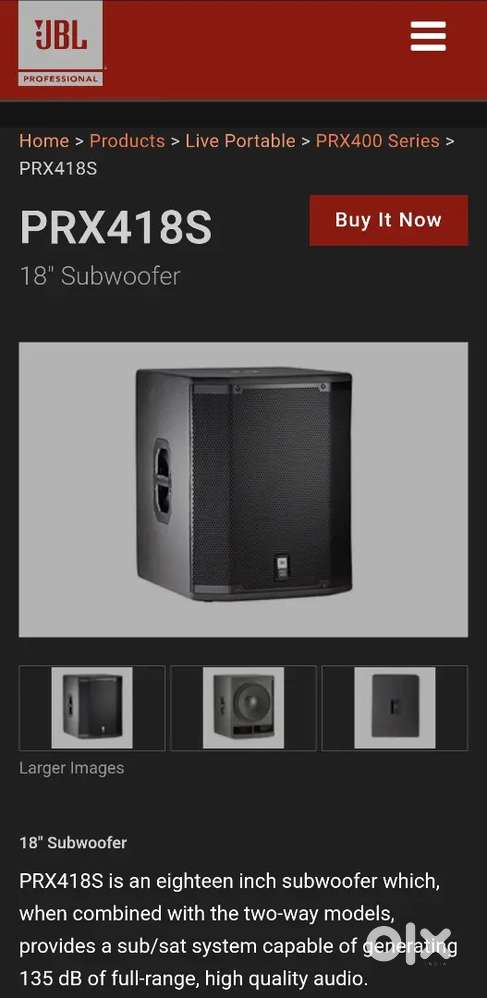 JBL Professional subwoofer