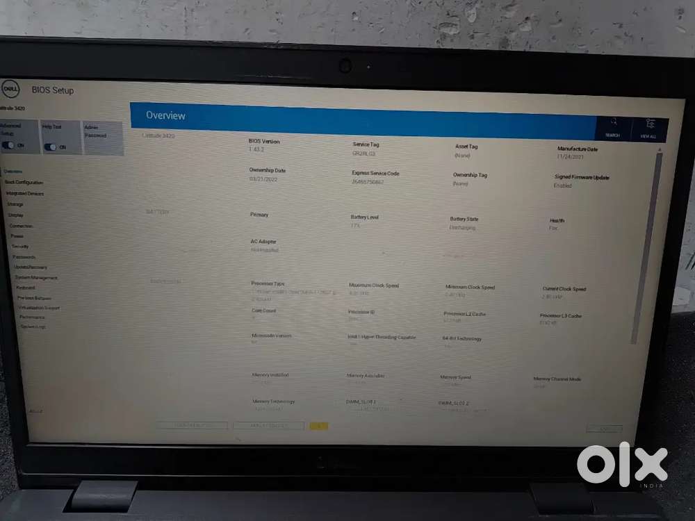 3420 Dell i5 11th gen