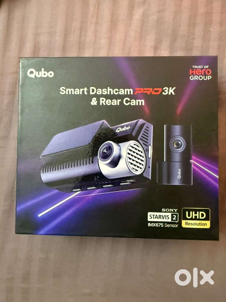 Qubo dashcam dual channel front and rear