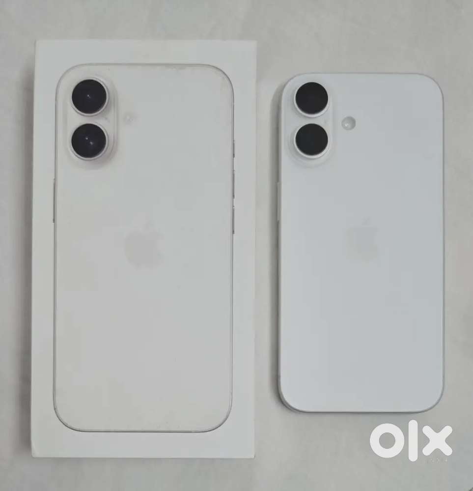 iPhone 16, white color, 256 gb, less than 6 months old