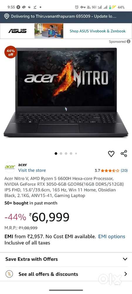 Acer nitro v15