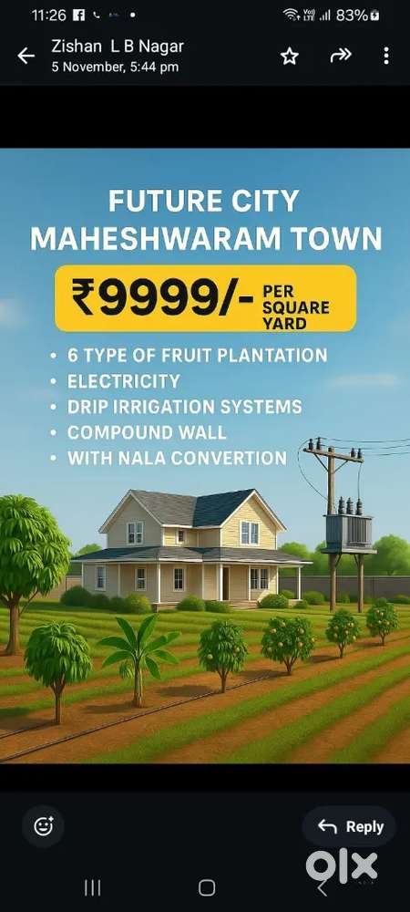 NEARBY MAHESHWARAM,  ELECTRANIC  CITY 2 GUNTS WEEKAND OPEN PLOTS