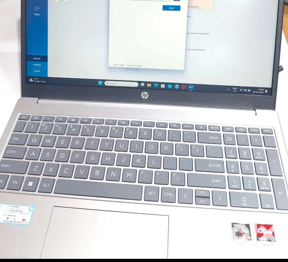 Hp15 Ryzen5 7 series 16 gb ram