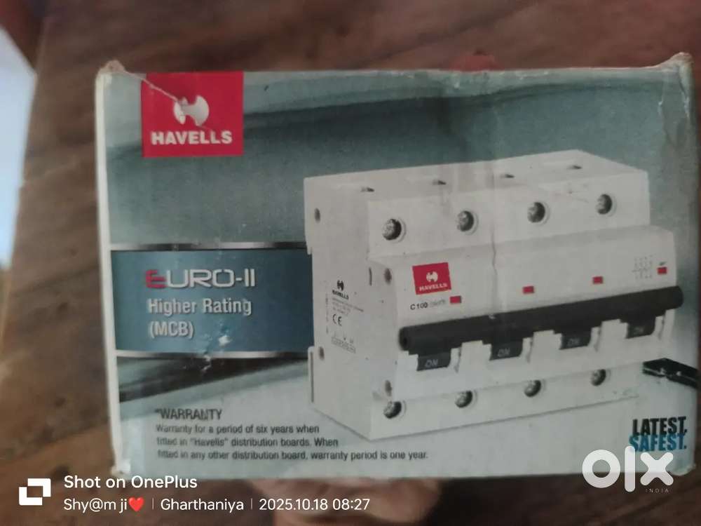 Havells MCB original new condition