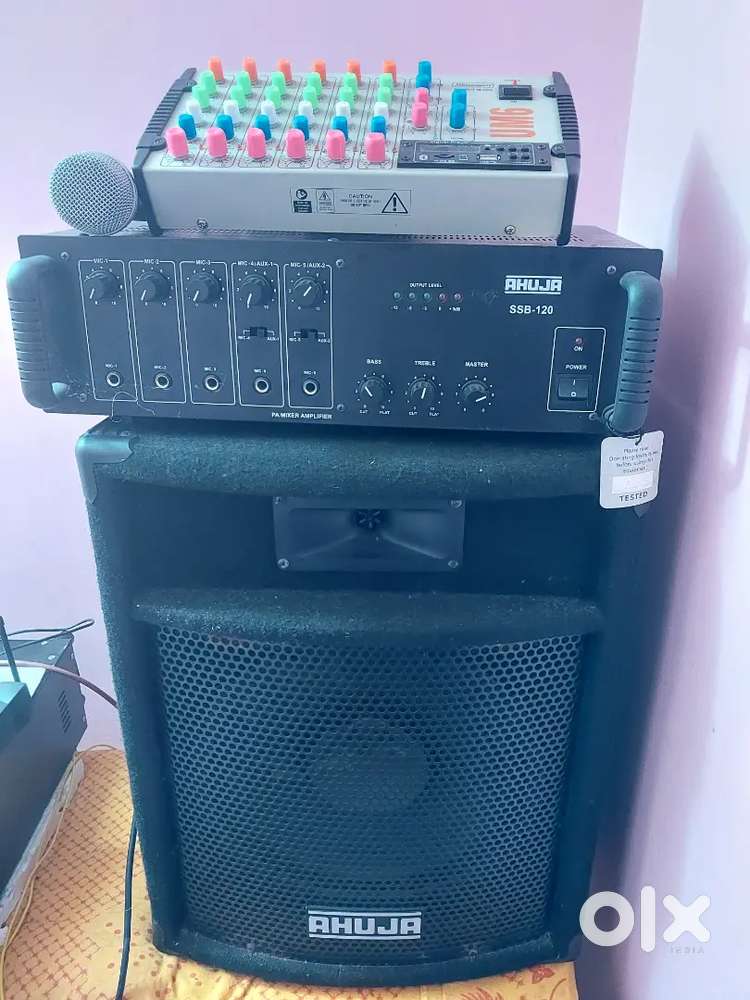 Ahuja company new condition audio box mechine and mixture