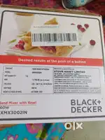 Black Decker hand mixture with bowl
