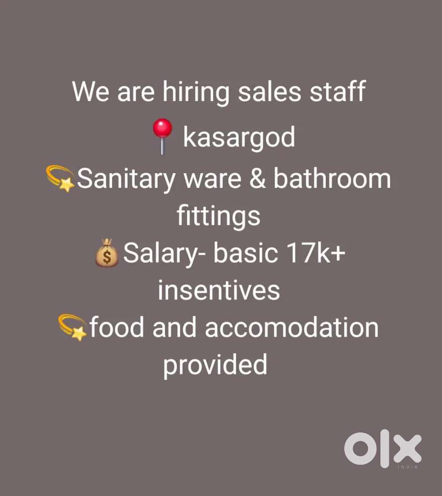 Sales staff-kasargod