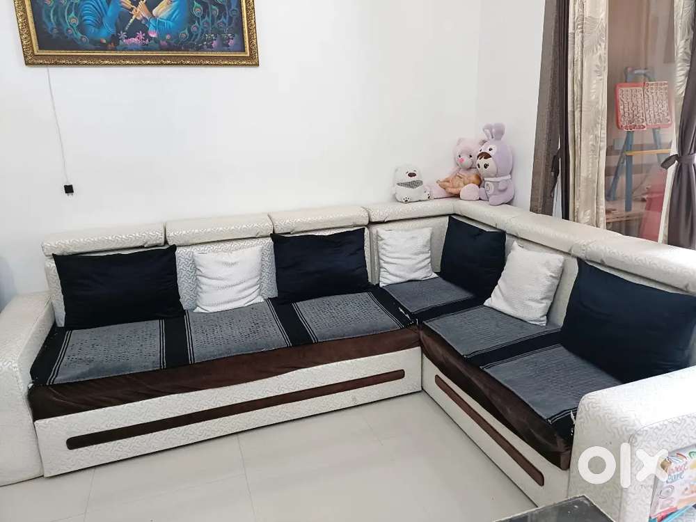 Sofa cum-Bed with storage +Centre table - Good condition, best price