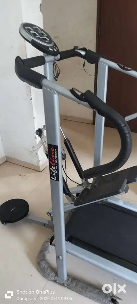 Lifeline 4 in 1 foldable manual treadmill