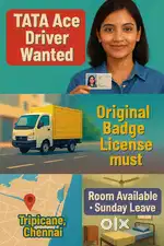 Driver Wanted Chennai