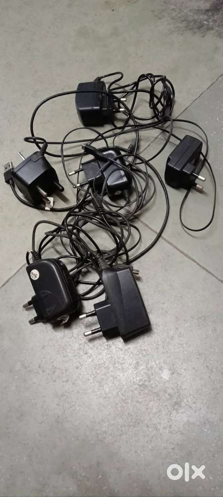 Collection of Old Electronic Chargers in Good Condition