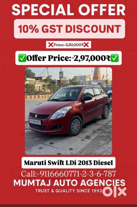 Maruti Suzuki Swift LDI (O), 2013, Diesel