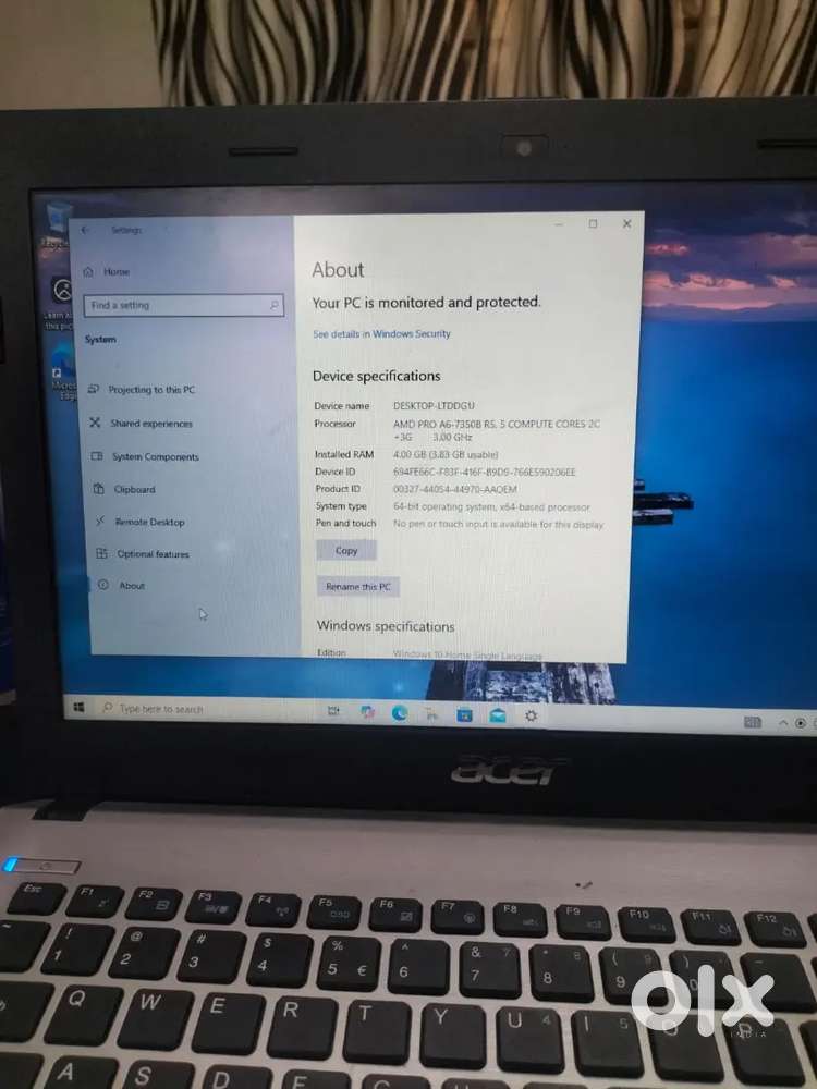 Acer Laptop  AMD A6  4GB RAM  Good Condition  Budget Laptop