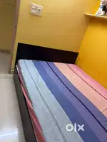 Queen size bed with sleepwell mattress