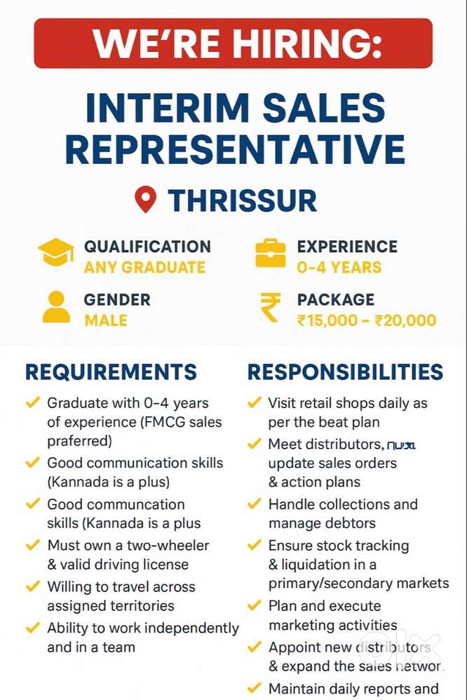 SALES REPRESENTATIVE