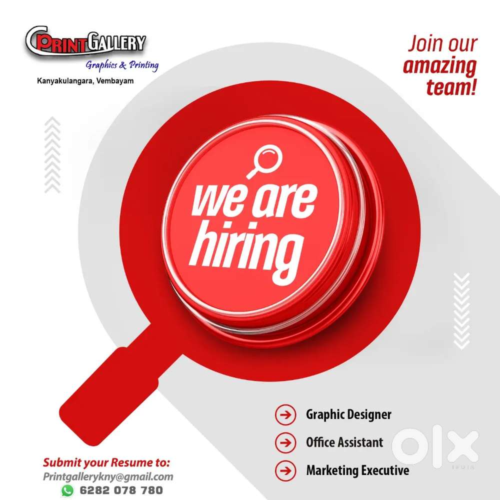 Looking For Experienced Staff for Design Hub