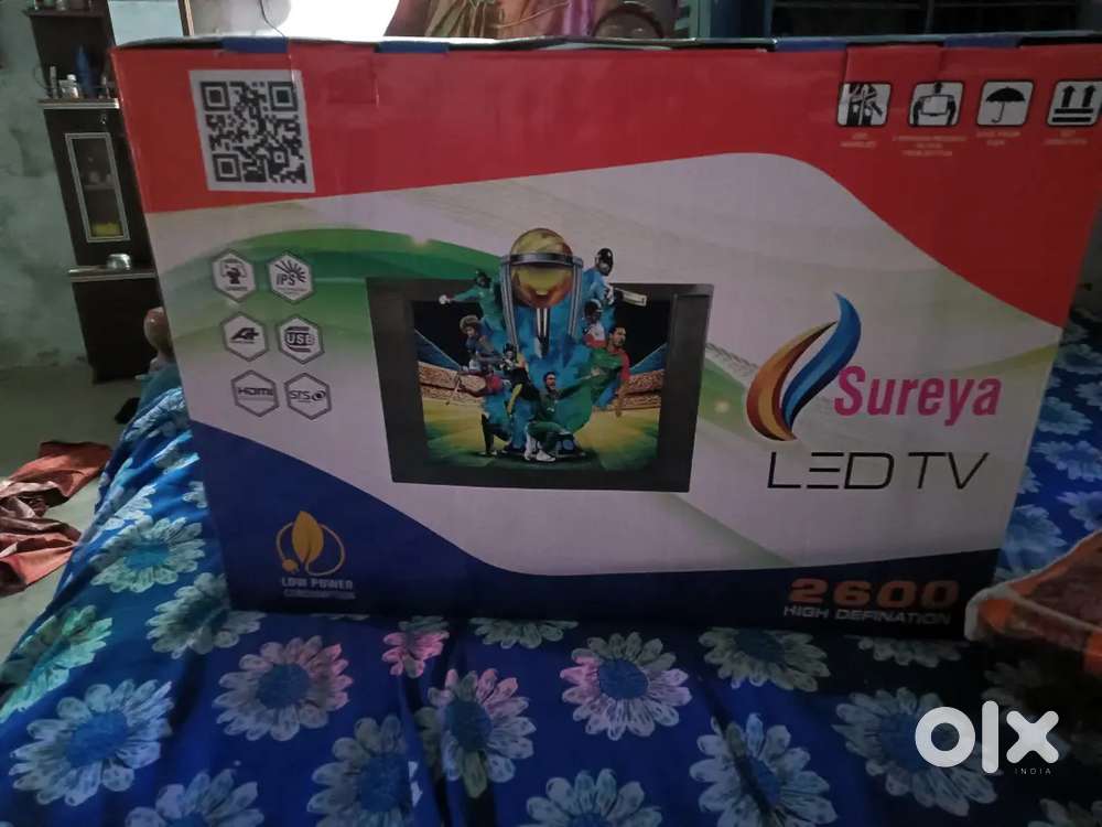 paiso ki jarurat hai tv nya hi h aur sath me 2 year guarantee bhi h