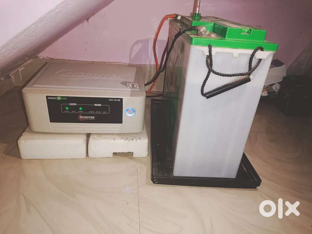 Microtek 12 v inverter with Amaron 200 ah battery