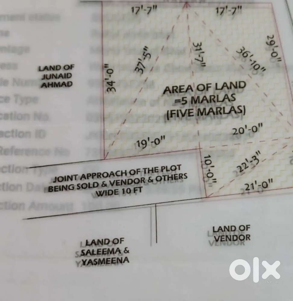 Land plot available at palpora noorbagh 80 metre away from main road i