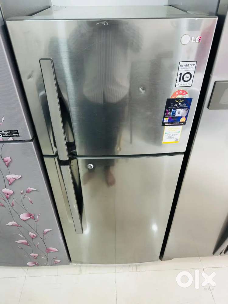 Lg steel finish Inverter compressor 280liters double door refrigerator