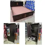 Brand new 4x6 wooden double cot 5500 mattress 2500 with free delivery