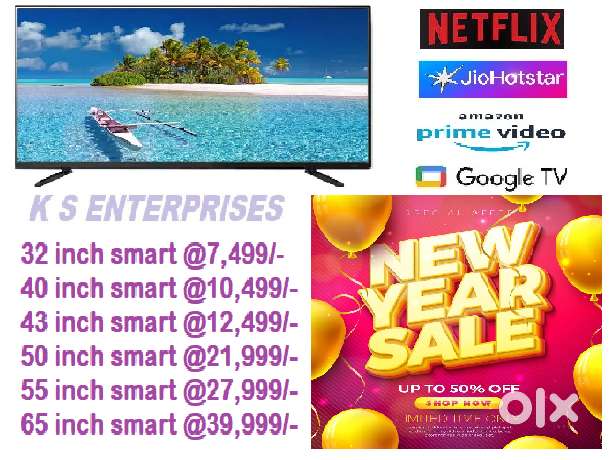 WINTER SUPER OFFER 40 INCHES  SMART, 4K UHD LED TV IN 10,499 ONLY.