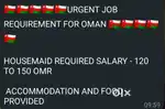 Job its available just only female housemaid and chef