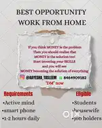 Work from home with a genuine. company and high income