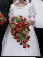 White wedding gown