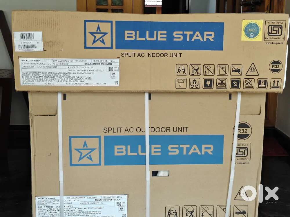 Blue star inverter 5 star AC 1.5 tons