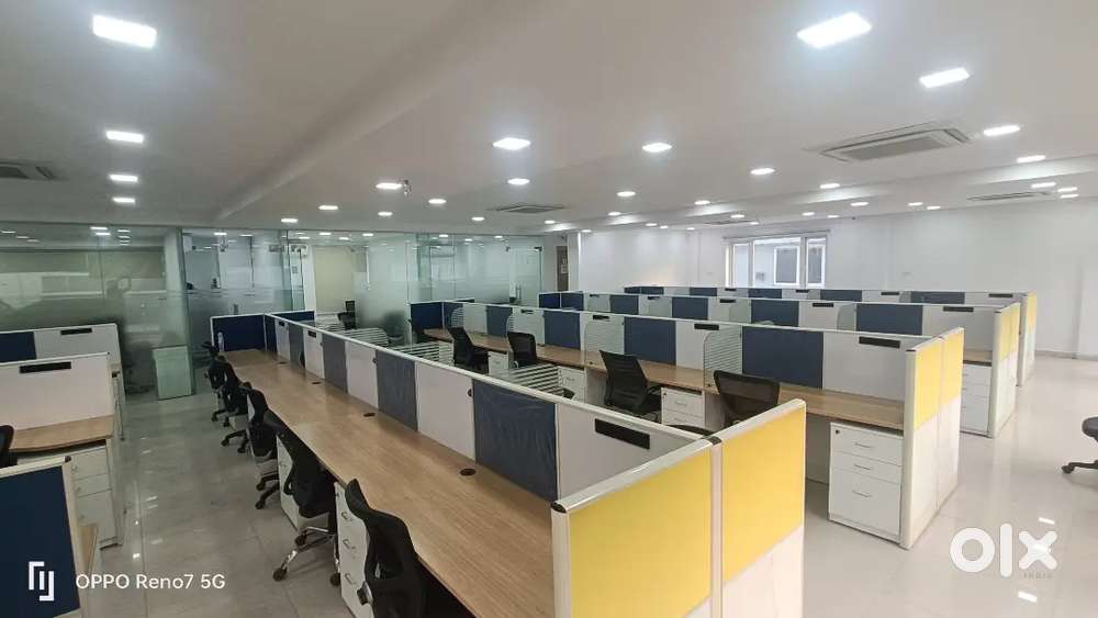 40 Workstations 3 Cabins 1 Conference plug and play office for Rent