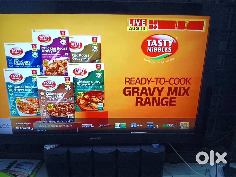 Sony CX520 Digital TV 40 inch & Dish TV HD Home STB& acc