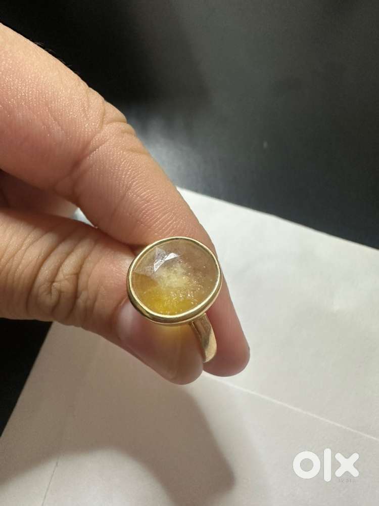 Yellow Saphhire Gemstone(Pukhraj) without gold ring