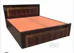 Bed super sale buy new double bed with box -6500/-EMI bhi