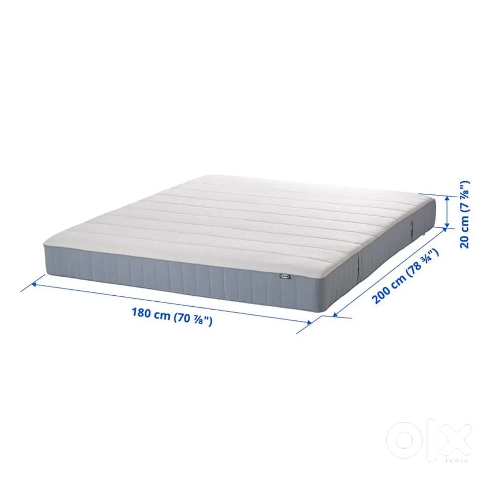 IKEA Mattress king size, along with IKEA bed fitter.
